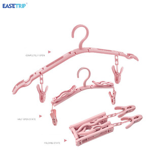Appendiabiti pieghevole in acrilico <span class=keywords><strong>da</strong></span> <span class=keywords><strong>viaggio</strong></span> magico personalizzato con clip per armadio bagno e soggiorno appendiabiti - Product Image 2