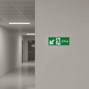 Placa Fotoluminiscente con Flecha Izquierda para Salida de Emergencia (3mm Dekota) - Product Image 3