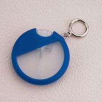Bouteille de parfum vaporisateur de poche pour carte de crédit de forme ronde de 25ml avec couvercle en silicone