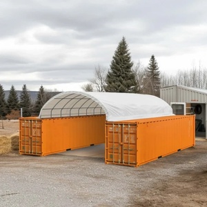 Bâtiment d'entrepôt commercial préfabriqué en acier C3320 – Structure métallique durable pour stockage en vrac – Abri conteneur à poutre simple - Product Image 4