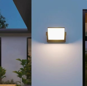 โคมไฟติดผนัง LED กลางแจ้งทันสมัย ดีไซน์ยาวแบบแถบ กันน้ำ ฐานอะลูมิเนียม แสงวอร์มไวท์ CCT สำหรับส่องประตูและผนัง - Product Image 2