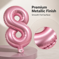 Grand Géant 16 "32" 40 "Gonflable Hélium Aluminium Film Partie Décoré Mylar Numéro Feuille Ballon pour la Décoration
