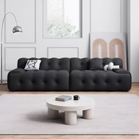 Ensemble de canapés en tissu italien Roche Bobois Design moderne minimaliste Caractéristiques droites simples pour petits appartements entrepôts