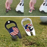 Outil de réparation de divots de golf personnalisé OEM, décapsuleur magnétique, marqueur de balle en acier inoxydable et alliage d'aluminium, accessoires de golf très demandés