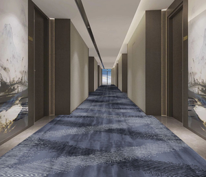 Tapis en nylon imprimé à poils coupés, coupe traditionnelle, confortable, fabriqué à la machine, ignifuge, anti-salissure, antibactérien, antidérapant, 4m - Product Image 1