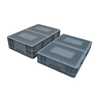 Nouvelles caisses de stockage logistique en plastique empilables et emboîtables, étanches, conformes aux normes européennes, pour pièces automobiles, sans couvercles