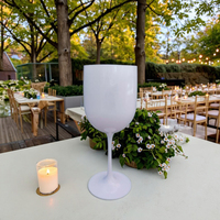 BST Logo personnalisé incassable réutilisable blanc sans BPA gobelet incassable flûtes à champagne verre à vin en plastique