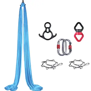 SENTU专业弹性飞人空中摇摆丝绸织物瑜伽吊床套装吊带支架