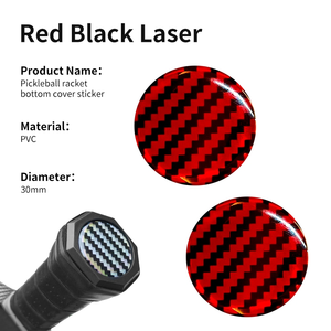 <b>Pickleball</b>, Padel & Badminton <b>Racket</b> End Cap Gloss Sticker – Grip Bottom Protection Cover - Product Image 2