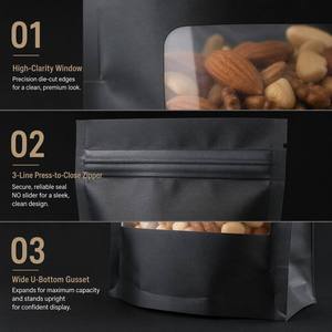 Sachet Doypack transparent anti-humidité <span class=keywords><strong>pour</strong></span> snacks, refermable VMPET, 100g 250g, imprimé sur mesure, <span class=keywords><strong>pour</strong></span> affichage <span class=keywords><strong>de</strong></span> noix, fruits secs et biscuits - Product Image 5