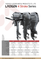Nouveau moteur hors-bord à essence Yamaha F60 4 temps 60 CV de Laogen ODM, démarrage électrique, refroidissement par eau, 996 cm³, moteur de bateau