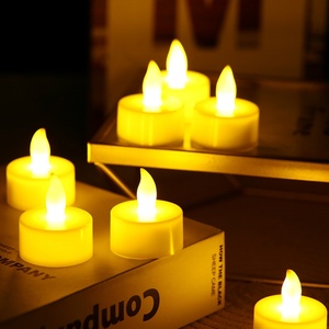 Wholesale Led <b>Candle</b> Battery Operated Flameless <b>Candle</b> Gift Box Set Home Wedding Decor Mini Electric Light <b>Red</b> Pillar <b>Candle</b> - Product Image 2