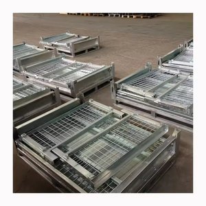 맞춤형 적층 가능 금속 와이어 메쉬 케이지 분리형 디자인 버클 잠금 10-2000kg 용량 동결 방지 보관함 - Product Image 2