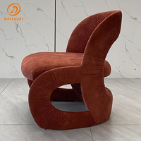 Fauteuils d'appoint meubles fauteuil d'appoint en velours de luxe moderne chaises de salon