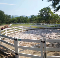 Clôture à cheval en PVC en vinyle blanc résistant aux UV Offre Spéciale pour ferme et enclos