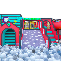 Château de jeu pour enfants Nice Baby Naughty Castle, parc d'aventure pour enfants, aire de jeux intérieure souple avec piscine à balles pour les enfants de 3 à 15 ans, capacité de 100 à 500 kg
