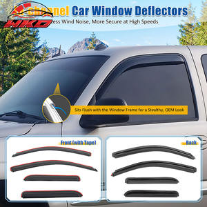 Pare-soleil de fenêtre pour Chevrolet Silverado et GMC Sierra 1500 & LD 2500, cabine étendue 14-19, protection latérale de la vitre de porte de voiture intégrée au cadre - Product Image 2