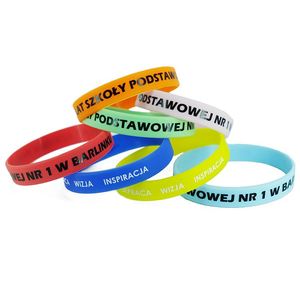 Porte-clés en silicone avec logo personnalisé, bracelet multicolore, bracelets en silicone de 12 mm - Product Image 4
