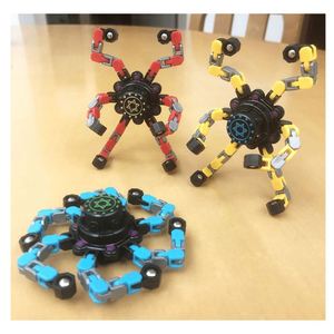 Excellent service – Fidget spinner anti-stress pour enfants, multifonction 3D, avec piste sensorielle rotative et popper en métal - Product Image 4