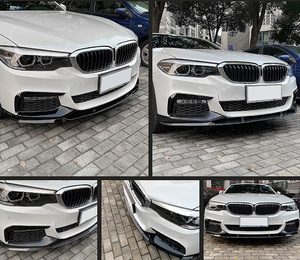 Para <span class=keywords><strong>BMW</strong></span> 5 Series G30 G31 G38 <span class=keywords><strong>520i</strong></span> 530i 540i <span class=keywords><strong>m</strong></span>-<span class=keywords><strong>sport</strong></span> Pre fibra de carbono divisor de labios delantero nuevo Material plástico - Product Image 6