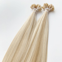 Extensions de cheveux à pointe plate à coudre, tissage de cheveux européens noués à la main, cheveux humains Remy