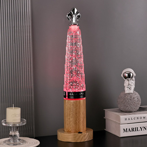 Led Dolphin hình RGB long lanh ánh sáng ban đêm đèn bàn lớn tháp bóng râm nhựa cơ sở Pin hoạt động chuyển đổi điều khiển cho trẻ sơ sinh - Product Image 6