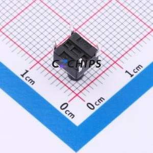 K2-1102DP-I4SW-04 Tactile Switch Through hole-4P,6x6mm Switch Single Pole Single Throw Round Button 2.5N Through Hole - Product Image 2