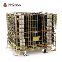 Cage de stockage industrielle personnalisée en acier galvanisé Q235 empilable de type Bordeaux