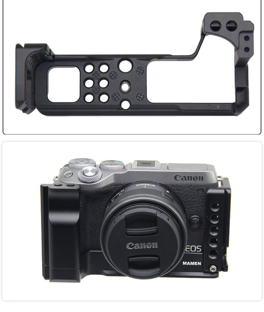 Mamen Camera Accessories for EOS-M6 Dslr From China Supply Aluminium Alloy Camera Cage