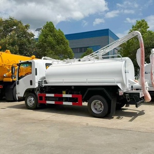 Camion de nettoyage des eaux usées par aspiration Isuzu de bonne qualité, 5000 litres, 100P 600P, camion de transport de boues de 5000 litres - Product Image 2