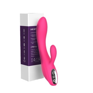 Vibrator Dildo Bentuk Hiu Tanpa Suara 10 Frekuensi Tongkat Stimulasi Vagina Pemijat Klitoris Anal Plug untuk Wanita Masturbasi Mainan Seks - Product Image 1