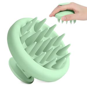 Cepillo para el Cabello de Bajo Precio con Cerdas de Silicona Suave, Masajeador de Cuero Cabelludo de Silicona, Cepillo para Champú - Product Image 6