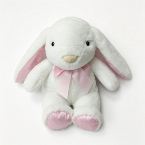 Peluche de lapin personnalisée, lapin en peluche, adorable peluche de lapin, lapin en peluche assis, peluche de lapin blanc - Product Image 4
