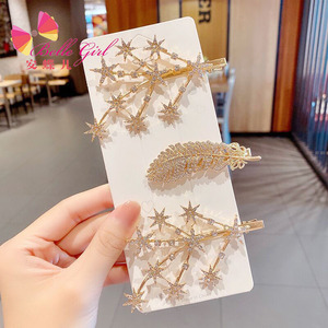 Accesorios BELLEWORLD para TikTok, Pinzas para el Cabello con Pedrería, Pinzas para el Cabello con Plumas Brillantes, Pinzas para el Cabello con Perlas Hechas a Mano para Niñas - Product Image 6
