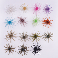 Nouvelle Leurre Souple OEM 1.38in 0.28in 0.5g en TPE, Taille Crappie/Panfish, Appât Simulé Épine de Mer pour Pêche sur Glace/Mouche