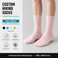 Chaussettes de randonnée épaisses en tricot pour hommes et femmes, chaussettes de trekking d'extérieur, talon et orteils renforcés, chaussettes côtelées pour bottes
