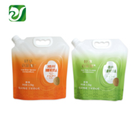 Sachets d'emballage plastique personnalisés pour condiments liquides, grande capacité 1,5 L, pour vinaigre, avec bec verseur autoportant