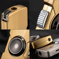 Mini briquet fidget spinner en métal avec meule à aiguiser, allumage direct, premium, coupe-vent, jouet anti-stress, cadeau
