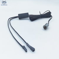 Interrupteur intelligent à détecteur de mouvement LED DC12V-24V, détection de présence humaine avec distance de détection de 2-4m et câble de 2m pour l'éclairage d'armoires