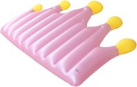 Matelas gonflable avec couronne de couleur, anneau de natation, piscine, adultes, filles, plage, matelas gonflable, flottant, rose, activités aquatiques amusantes