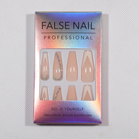 Faux Ongles à Presser en Gros pour Fournisseurs – Ongles Artificiels Durables en ABS, Longs, Formes Cercueil, Ballerine, Stiletto, avec Motifs