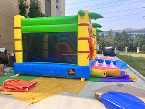 Casa Inflable con Tobogán Temática de <span class=keywords><strong>León</strong></span>, Palmeras y Aventura en la Jungla para Niños, Diversión en Interiores y Exteriores, Parque Infantil - Product Image 4