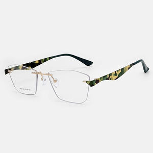 DGLK-5803ファッションスクエアメタルリムレスフレームレスラミネート光学眼鏡フレーム全顔眼鏡眼鏡メガネ - Product Image 4