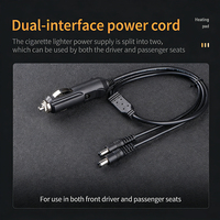 Coussin chauffant pour siège de voiture Mydays Tech, grande taille, doux, confortable, températures réglables, 12V, pour l'hiver