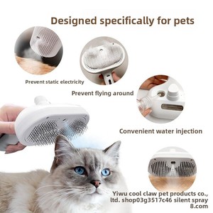 Cepillo Pulverizador Autolimpiante para Mascotas, Cepillo Deslanador para Perros y Gatos, Herramienta de Aseo Antipelos Voladores con Base de Tanque de Agua, Venta al por Mayor - Product Image 4