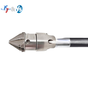 Boquilla Rotatoria de Acero Premium S para <span class=keywords><strong>Desatascar</strong></span> Drenajes, Rosca Hembra M22, 4 Orificios Delanteros y 6 Traseros, Boquilla de Alta Presión para Limpiar Tuberías - Product Image 3