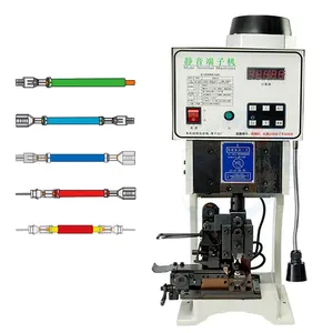 Pemasok Tiongkok Mesin Crimping Terminal Dapat Otomatis Penekan Kawat Elektrik Semi-otomatis Mesin Crimping