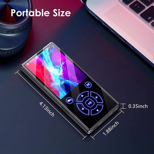 Reproductor MP3 de Fábrica con Pantalla de 2.4 Pulgadas, Bluetooth 5.0, Reproductor de Música HiFi sin Pérdidas, con Radio FM, Grabadora de Voz, Reproductor de Audio Digital Portátil - Product Image 3