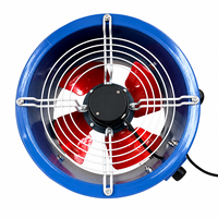 Ventilateur axial industriel 150W, 2100m³/h, haute pression, pour système d'évacuation d'air en usine et atelier