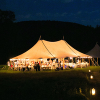 Carpa Blanca de Lujo para Bodas y Fiestas con Capacidad para 200/800 Personas, Adecuada para Eventos Religiosos y Uso en Exteriores